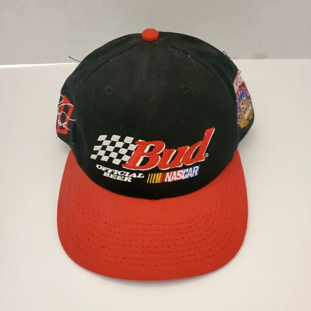 Vintage 1998 Nascar 50th Anniversary Ricky Craven Budweiser Snapback Hat Made US